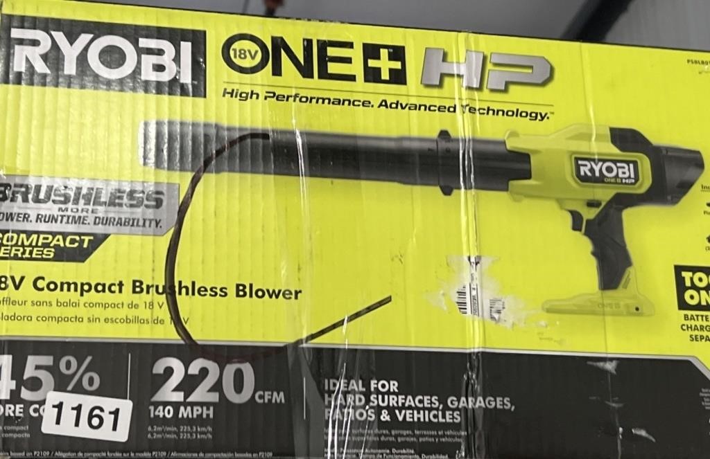 RYOBI COMPACT  BLOWER NO BATTERY RETAIL $90