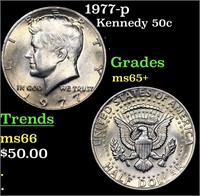 1977-p Kennedy Half Dollar 50c Grades GEM+ Unc