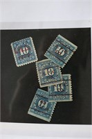 5- 10c Playing Card Stamps