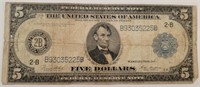 1914 $5 Columbus Federal Reserve Note