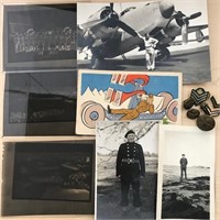 Old Military Photos, Buttons, etc
