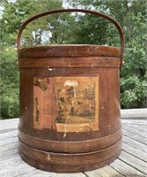 Vintage Shaker Style Bucket w/ Lid