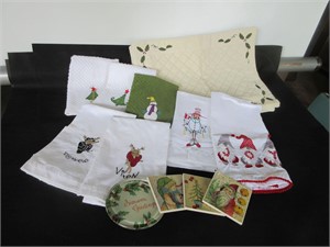 Placemats, Dish Towels, Coasters - Christmas