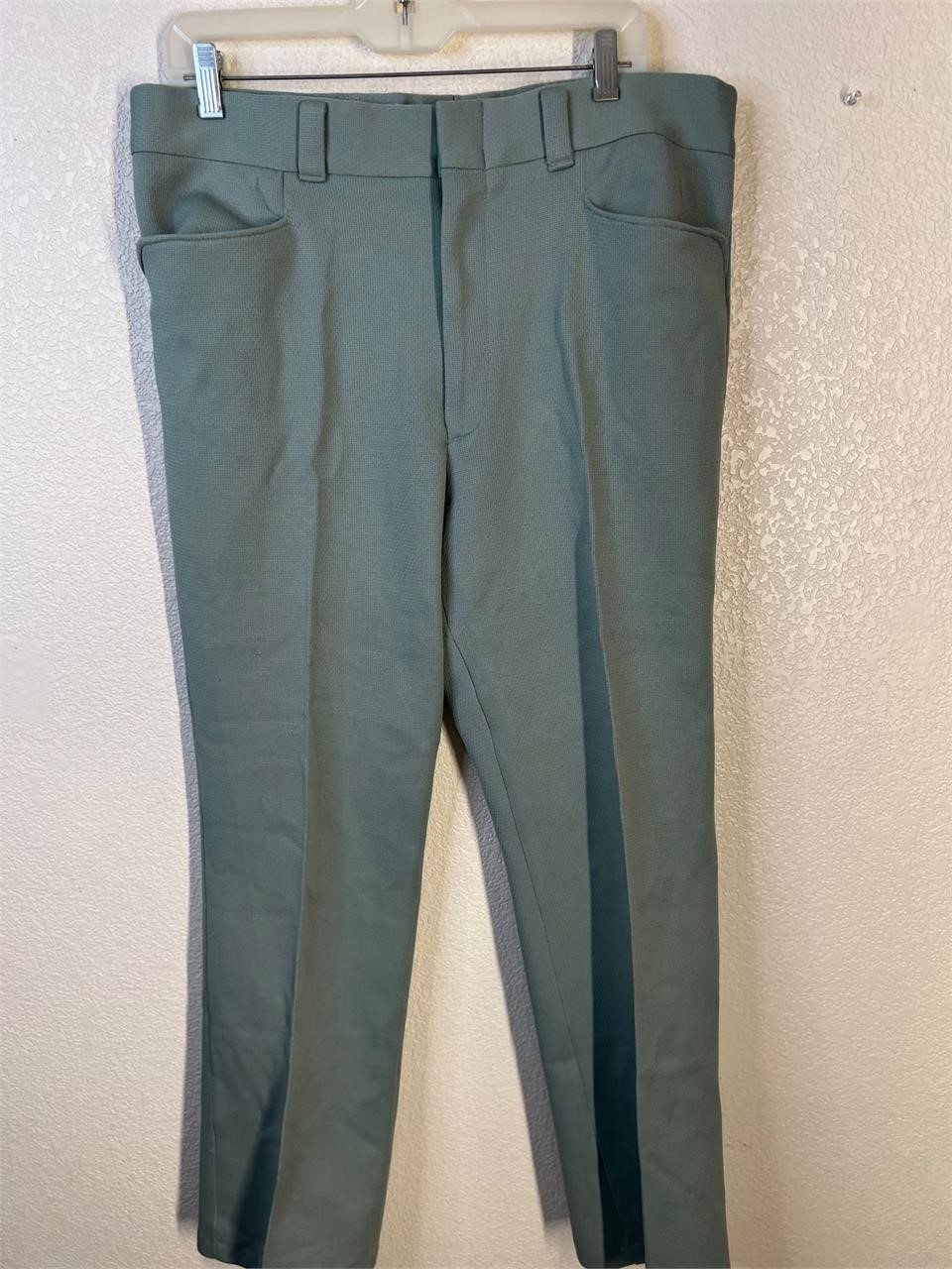 Vintage Muted Green Trouser Pants 36” waist