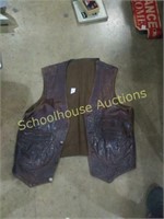 Leather vest possibly xlarge