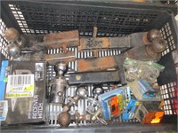 Lot of Receiver hitches, balls, wires and lights