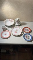 Plates, Bowls, Occupied Japan, Noritake, Three