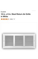 Return Air Grille in White