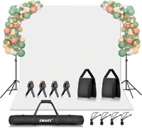 EMART Backdrop Stand Kit 8.5x10 ft  White Bkgd