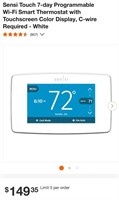 Sensi Touch 7-day  Wi-Fi Smart Thermostat