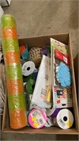 Crafting supplies and fabric