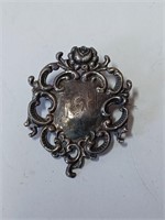 Sterling Silver Vtg. Brooch- 3.0g