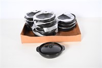 NIB Black Ceramic Tortilla Warmers - 13 Count