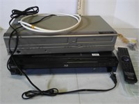 dvd/vcr combo and bluray player all works