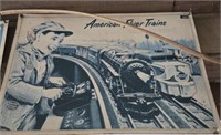 Vintage 1993 American flyer trains sign