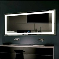 LED Modern Backlit Mirror, Wall Mounted Horizontal
