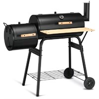 Costway Outdoor BBQ Grill Charcoal Barbecue Pit Pa