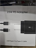 25WATTS PD ADAPTER USB C TO C