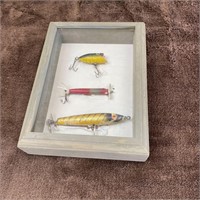 Shadow Box w/ Vintage Fishing Lures