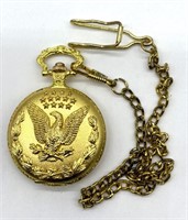 Pocket Watch 2” with Eagle Face Cover