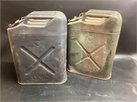 2 US Army Gasoline Cans