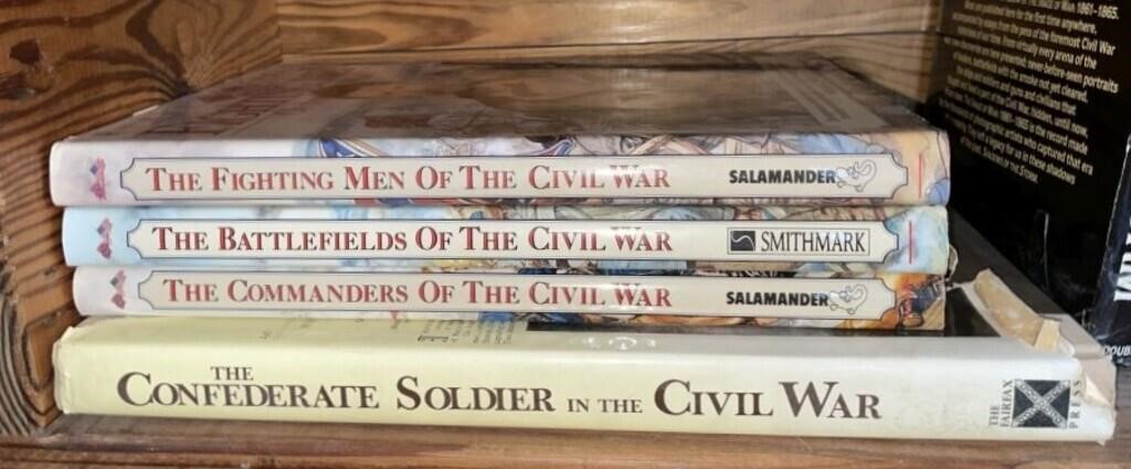 (4) Civil War Subject Books:
