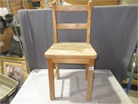 wooden chair .