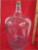 20" Tall Heavy Glass Jug with Cork - Pick up only