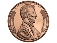 One Ounce Copper Lincoln Round