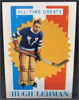 1960-61 Topps #38 Hugh Lehman Hockey Card