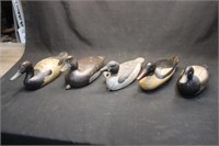 5 - Vintage Wooden Duck Decoys