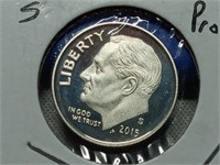 OF) 2015 S Silver Proof Roosevelt dime