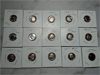 OF) 15 Roosevelt proof dimes