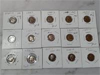 OF) 15 Roosevelt proof dimes