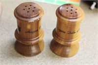 Niagara Falls Wooden Salt and Pepper Shakers