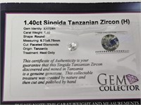 1.40ct Singida Tanzanian Zircon (H)