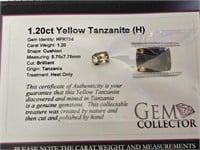 1.20ct Yellow Tanzanite (H)