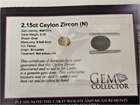 2.15ct Ceylon Zircon (N)