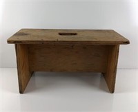 Primitive Bench and Foot Stool
