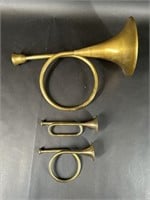 Brass Decorative Bugle Horns
