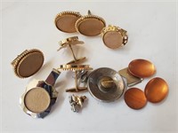 Cuff Links, Pins, No Stones In Cuff Links