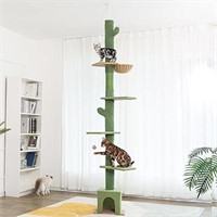 Meow Sir Floor to Ceiling Cat Tree Ajustable Heigh