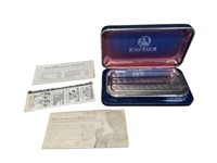 Vintage Rolls Razor "Whetter" Travel Kit in Blue C