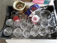 Box Lot Of Drinking Glaases and More