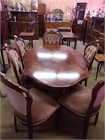Mahogany Tufted Matching Side Chairs