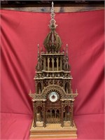 Handcrafted wooden clock tower