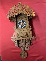 Handcrafted wooden pendulum clock