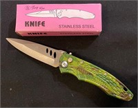 8 Dale Jr Stainless Steel Pocket Knife