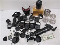 Large Lot of Misc Camera Accessories & Parts
