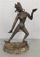 Thailand bronze figure - 15 1/2" tall